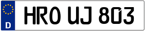 Trailer License Plate